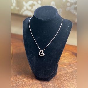 Floating heart necklace